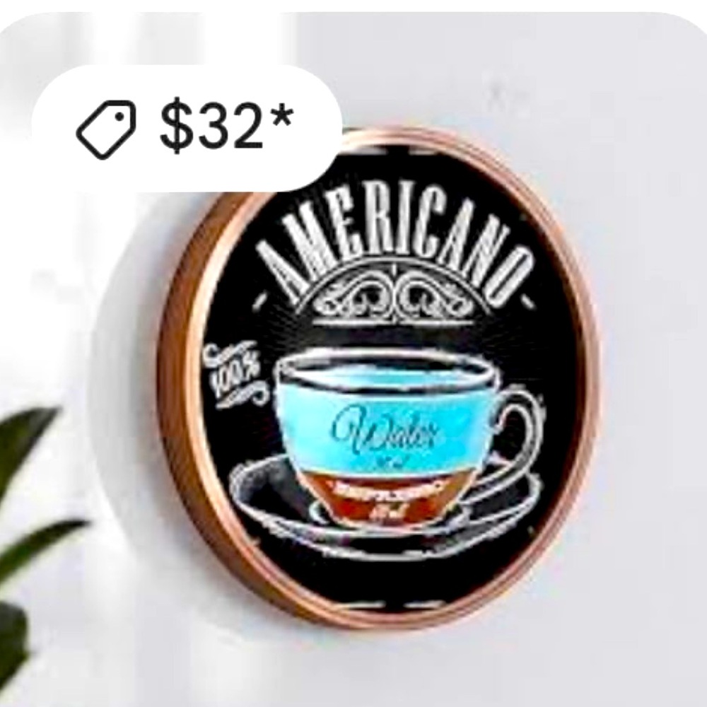 Coffee Shop Metal Sign Vintage Look Rusty Look Novelty Sign